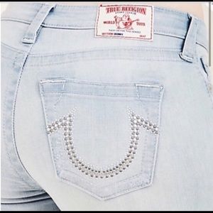 🚫🚫SOLD🚫🚫True Religion Stud Logo Jeans Size 27